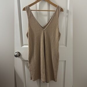 Tan Midi Dress